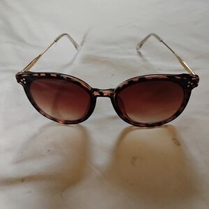 Women’s Sam Edelman 'Circus' Brown Tortoiseshell Round Sunglasses